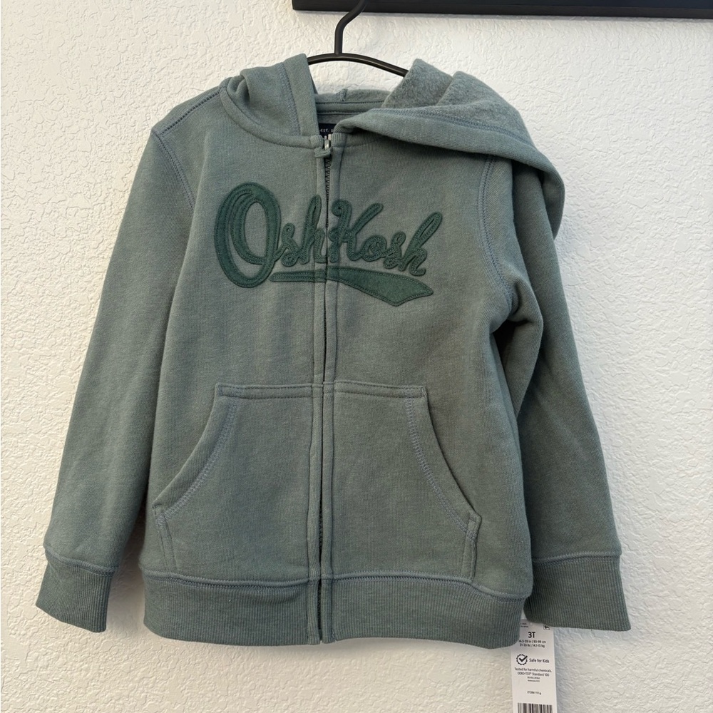 OshKosh B'gosh Kids Teal Zip-Up Hoodie